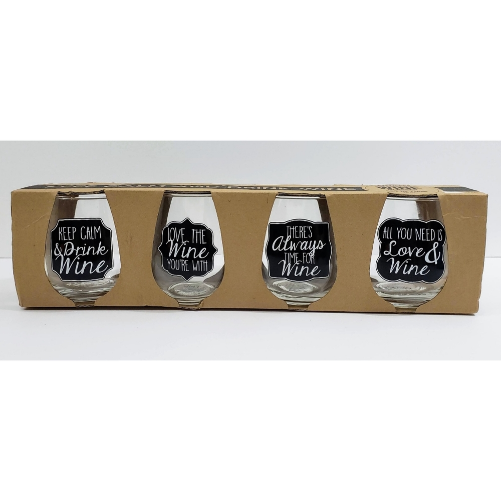 Keep Calm Stemless WineGlasses
